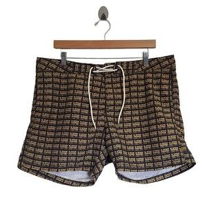 G.Star Raw Men Size XL Swim Trunk Shorts Allover Logo Print